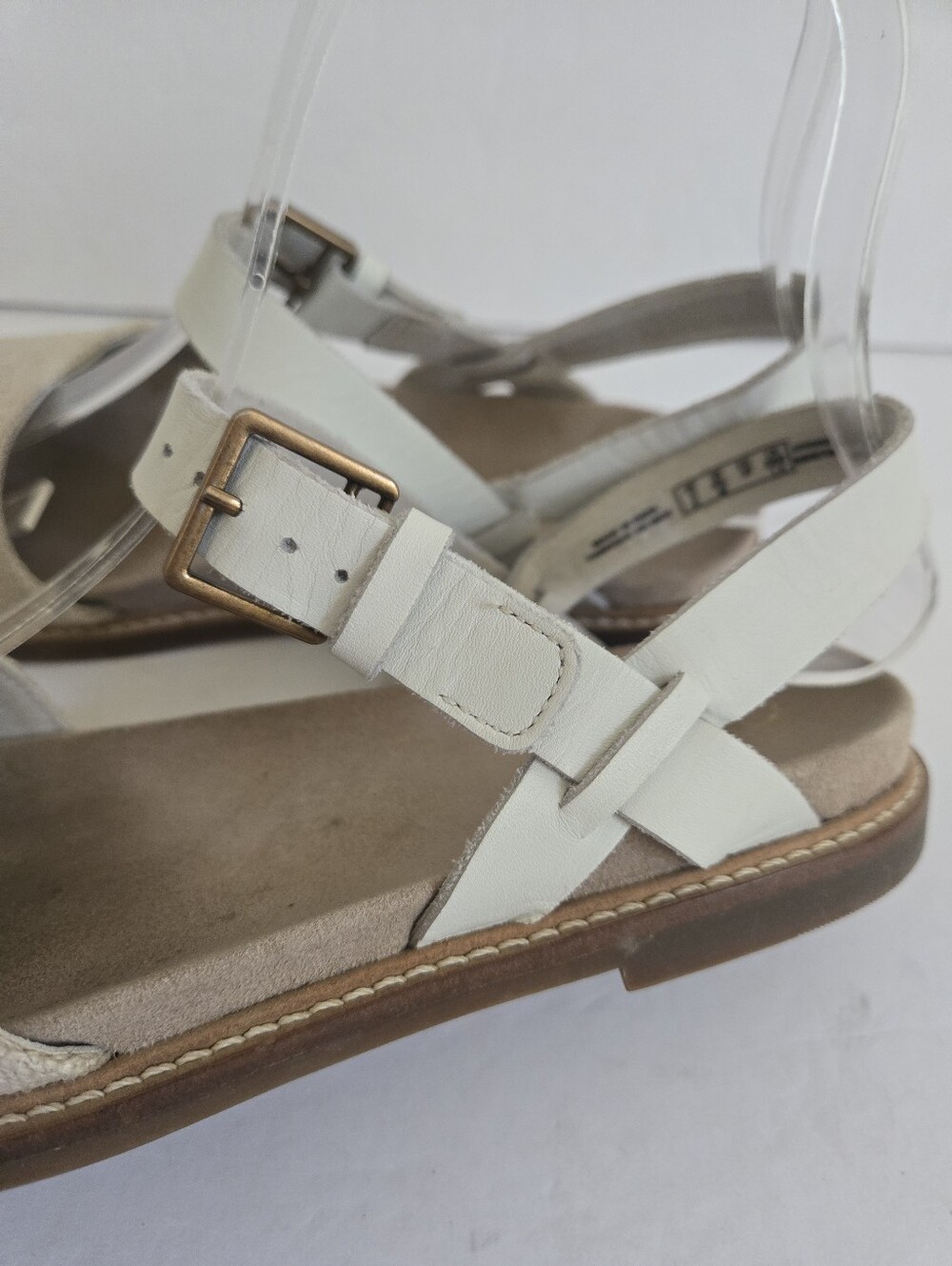 Clarks Corsio Strap Flat Sandals Taupe Size 6.5 - Picture 7 of 12